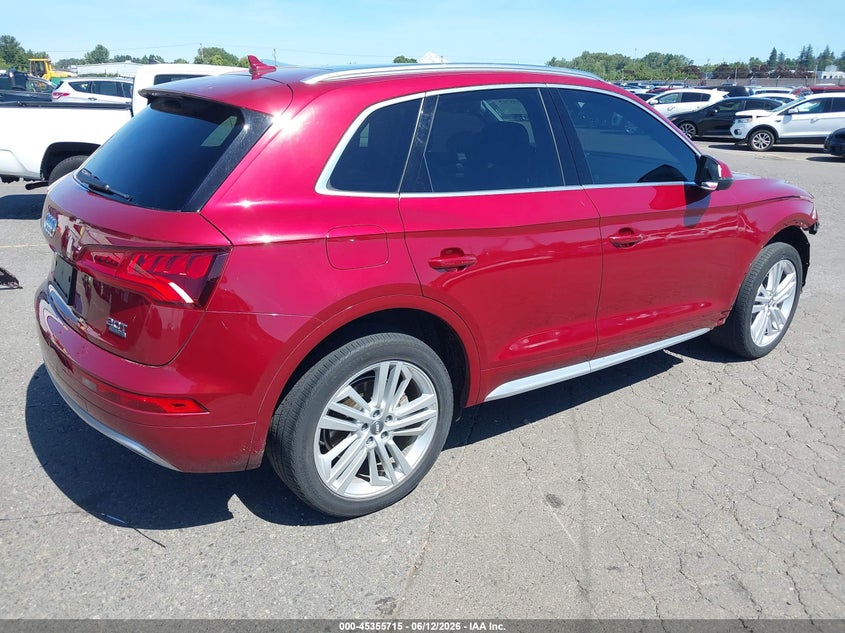 2018 Audi Q5 VIN WA1BNAFY7J2211273 IAAI salvage auction — FRONT END, Salvage (Oregon), sold $8,200 on 2026-07-30 (photo 4)
