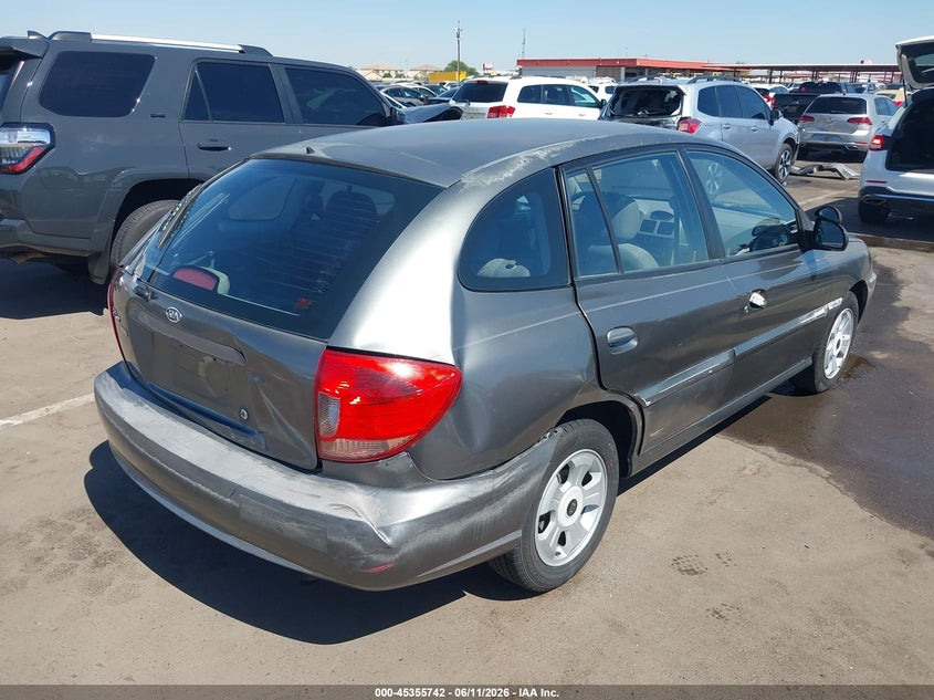 2004 Kia Rio VIN KNADC165746211343 IAAI salvage auction — RIGHT REAR, Salvage (Arizona), sold $250 on 2026-07-07 (photo 4)