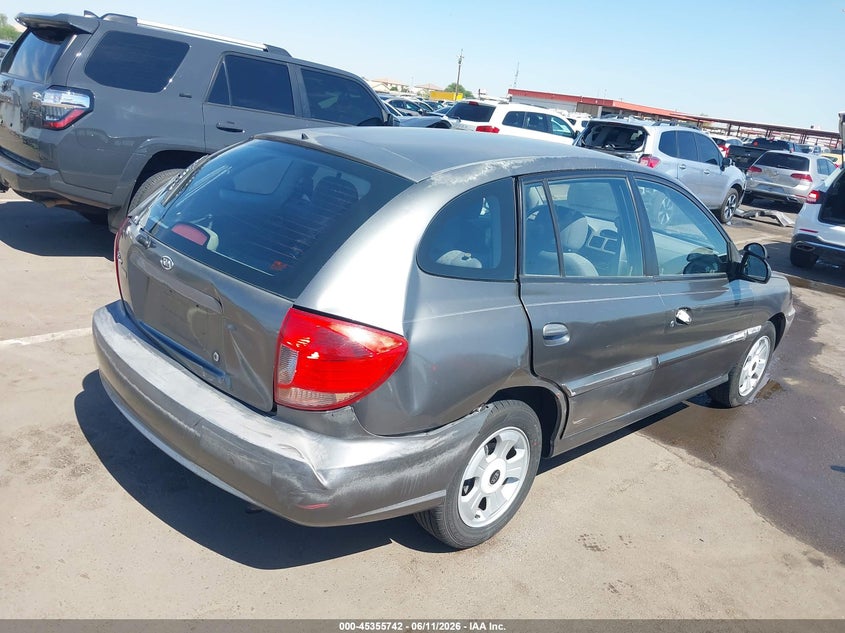 2004 Kia Rio VIN KNADC165746211343 IAAI salvage auction — RIGHT REAR, Salvage (Arizona), sold $250 on 2026-07-07 (photo 6)