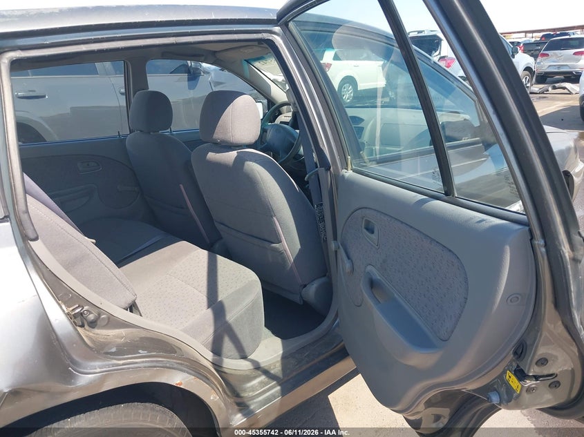2004 Kia Rio VIN KNADC165746211343 IAAI salvage auction — RIGHT REAR, Salvage (Arizona), sold $250 on 2026-07-07 (photo 8)
