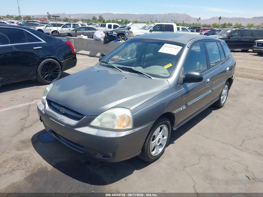 2004 Kia Rio VIN KNADC165746211343 IAAI salvage auction — RIGHT REAR, Salvage (Arizona), sold $250 on 2026-07-07 (photo 2)