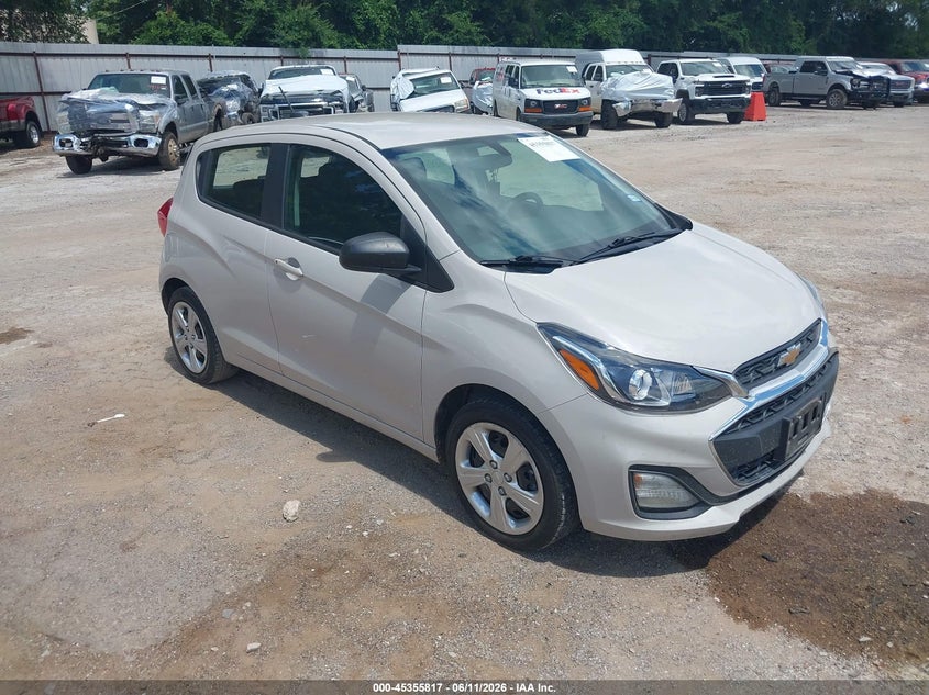 2021 Chevrolet Spark VIN KL8CB6SA2MC740419 IAAI salvage auction — REAR END, Salvage Title, sold $2,050 on 2026-08-02 (photo 1)