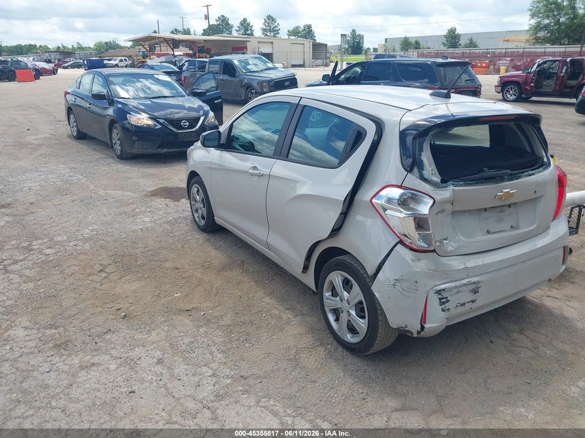 2021 Chevrolet Spark VIN KL8CB6SA2MC740419 IAAI salvage auction — REAR END, Salvage Title, sold $2,050 on 2026-08-02 (photo 3)