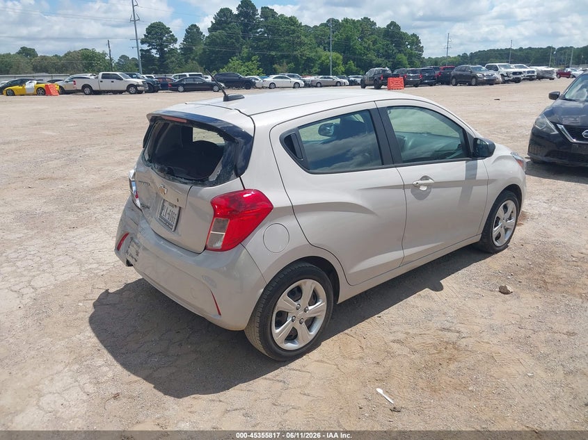 2021 Chevrolet Spark VIN KL8CB6SA2MC740419 IAAI salvage auction — REAR END, Salvage Title, sold $2,050 on 2026-08-02 (photo 4)