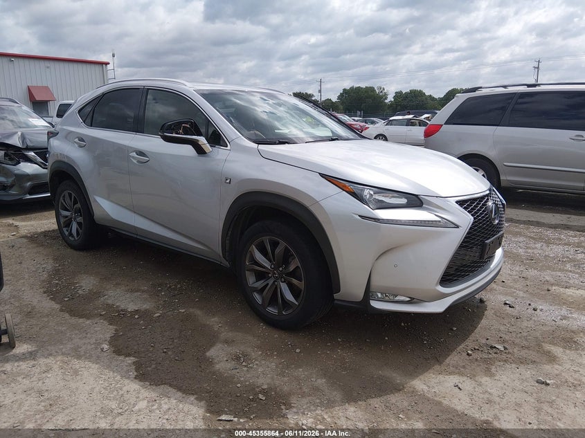 2017 Lexus VIN JTJBARBZ7H2106576 IAAI salvage auction — HAIL, Salvage (Kansas), sold $8,900 on 2026-07-17 (photo 1)