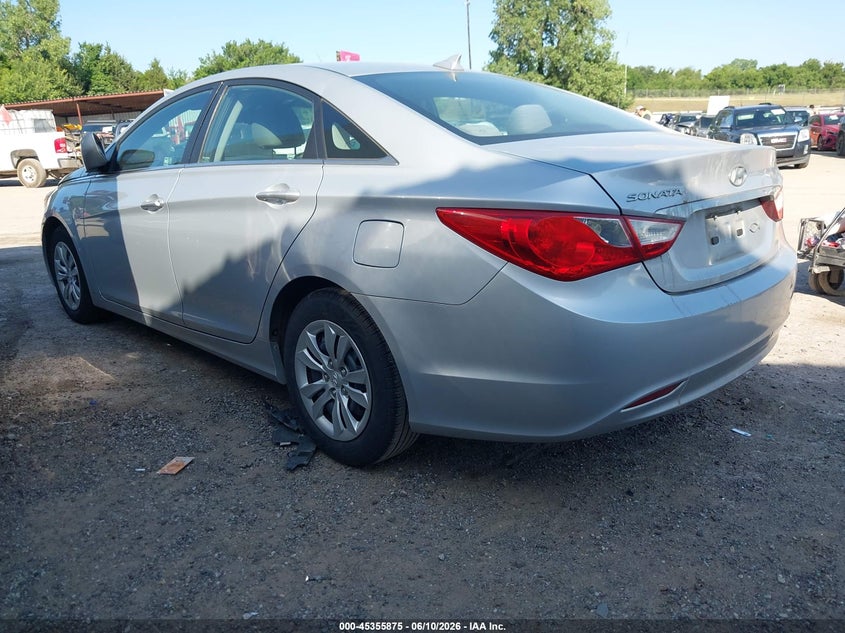 2012 Hyundai Sonata VIN 5NPEB4AC2CH471767 IAAI salvage auction — NORMAL WEAR, Clear - Public Restricted (Oklahoma), sold $275 on 2026-07-20 (photo 3)