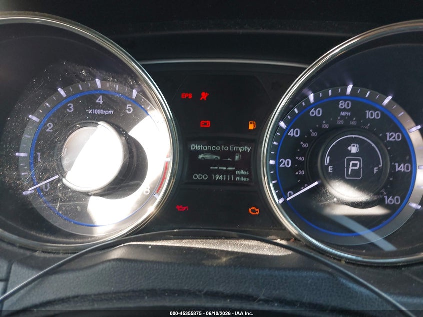 2012 Hyundai Sonata VIN 5NPEB4AC2CH471767 IAAI salvage auction — NORMAL WEAR, Clear - Public Restricted (Oklahoma), sold $275 on 2026-07-20 (photo 7)