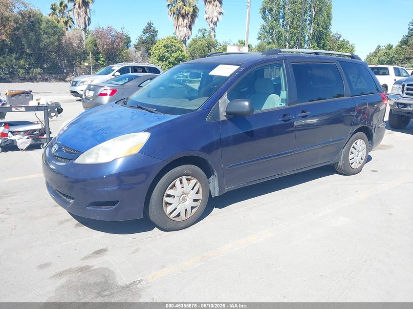 2006 Toyota Sienna VIN 5TDZA23C96S406368 IAAI salvage auction — NORMAL WEAR, Clear - Dealer Only (California), sold $625 on 2026-07-06 (photo 2)