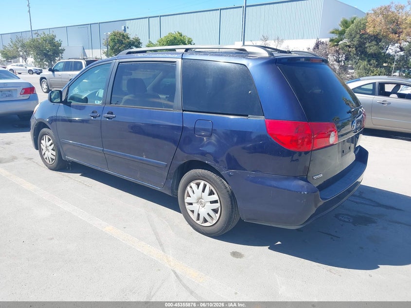 2006 Toyota Sienna VIN 5TDZA23C96S406368 IAAI salvage auction — NORMAL WEAR, Clear - Dealer Only (California), sold $625 on 2026-07-06 (photo 3)