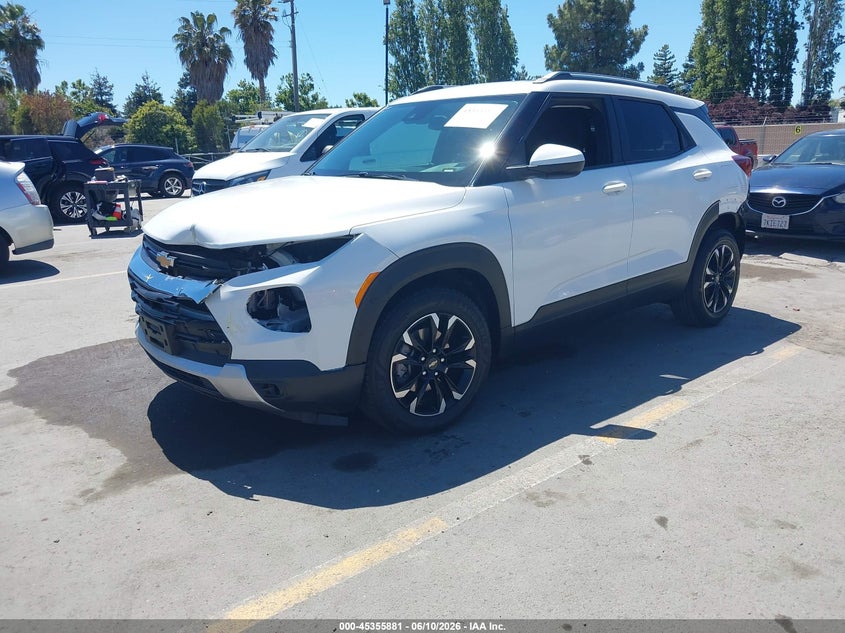 2021 Chevrolet Trailblazer VIN KL79MPSL6MB056950 IAAI salvage auction — REAR END, Salvage (California), sold $4,950 on 2026-07-20 (photo 2)