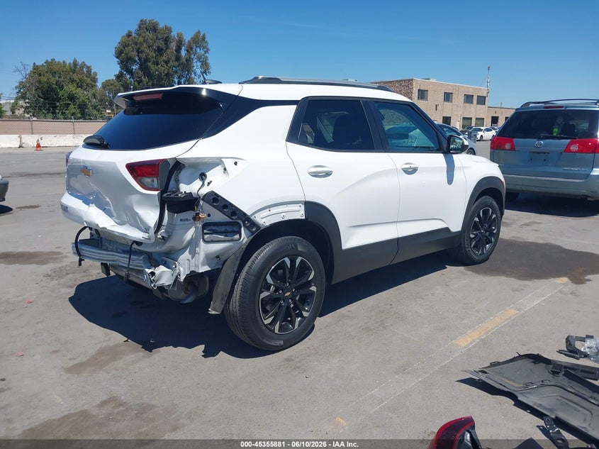 2021 Chevrolet Trailblazer VIN KL79MPSL6MB056950 IAAI salvage auction — REAR END, Salvage (California), sold $4,950 on 2026-07-20 (photo 4)