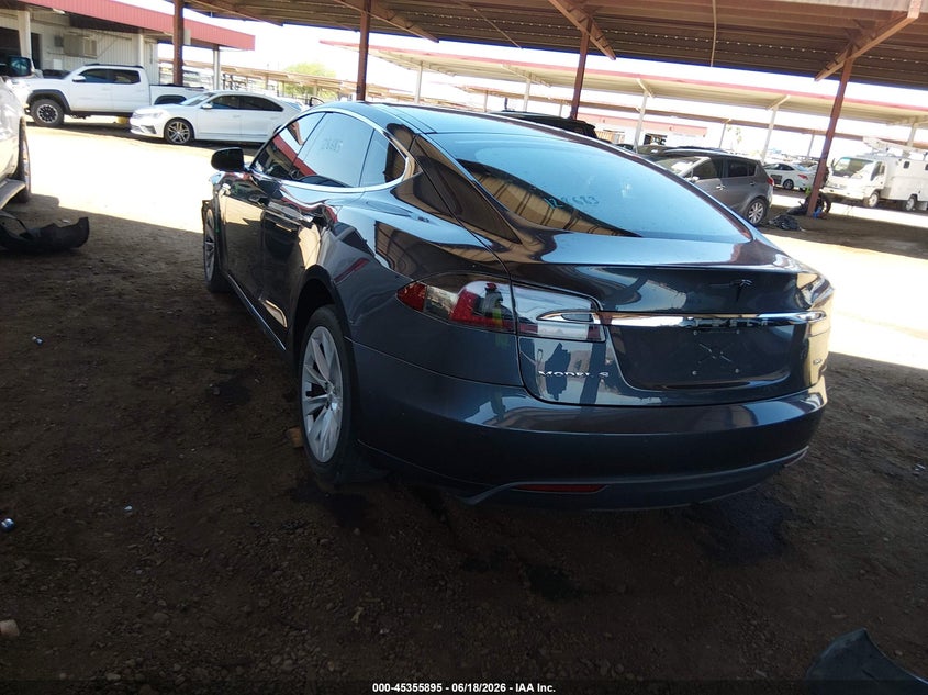 2016 Tesla Model s VIN 5YJSA1E2XGF128683 IAAI salvage auction — LEFT FRONT, Salvage Title, sold $3,100 on 2026-07-23 (photo 3)