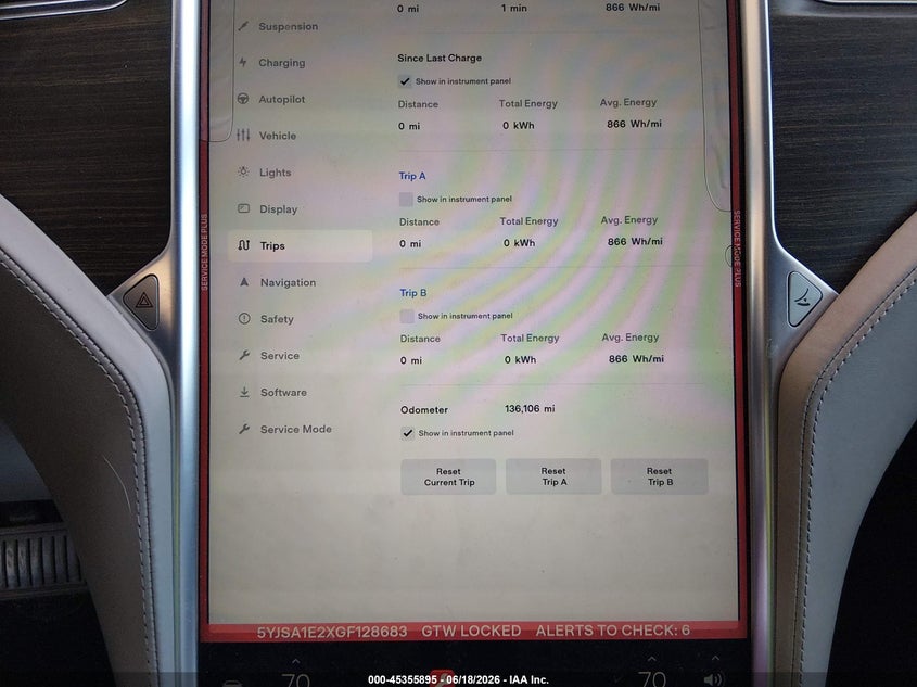 2016 Tesla Model s VIN 5YJSA1E2XGF128683 IAAI salvage auction — LEFT FRONT, Salvage Title, sold $3,100 on 2026-07-23 (photo 7)