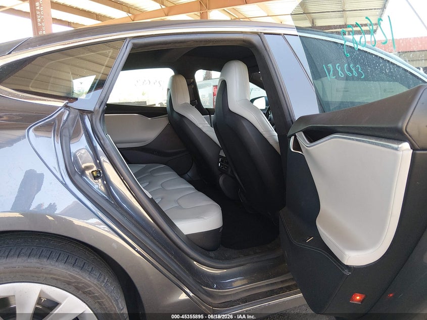 2016 Tesla Model s VIN 5YJSA1E2XGF128683 IAAI salvage auction — LEFT FRONT, Salvage Title, sold $3,100 on 2026-07-23 (photo 8)