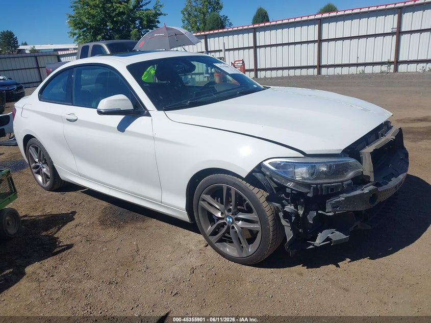 2016 BMW 2er VIN WBA1F9C58GV545260 IAAI salvage auction — FRONT END, Salvage Title, sold $2,250 on 2026-07-21 (photo 1)