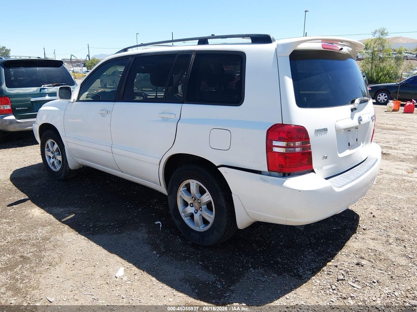 2002 Toyota Highlander VIN JTEGF21A020032168 IAAI salvage auction — RIGHT SIDE, Salvage (New Mexico), sold $500 on 2026-07-06 (photo 3)