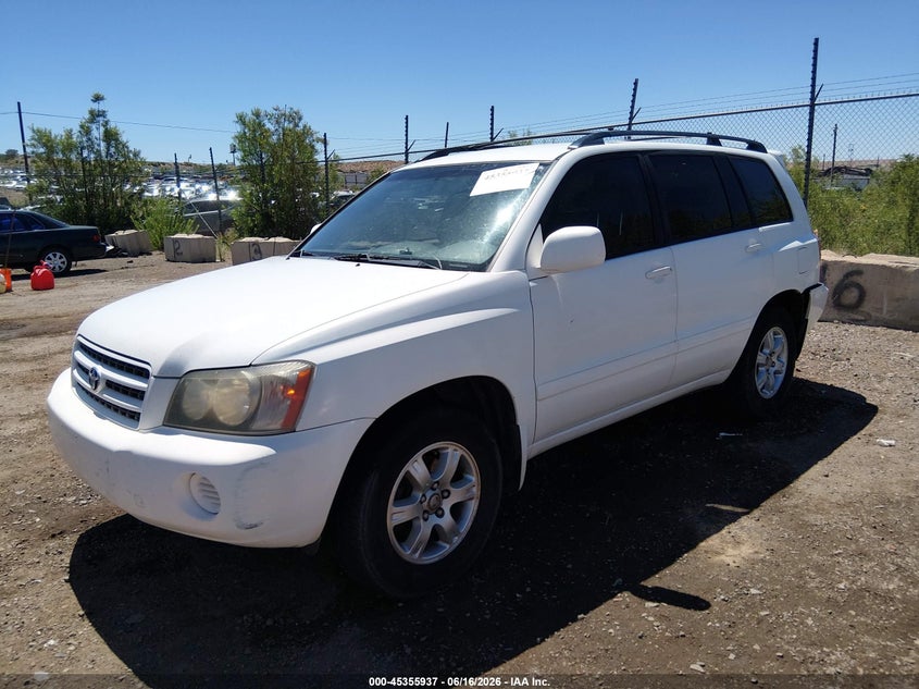 2002 Toyota Highlander VIN JTEGF21A020032168 IAAI salvage auction — RIGHT SIDE, Salvage (New Mexico), sold $500 on 2026-07-06 (photo 6)