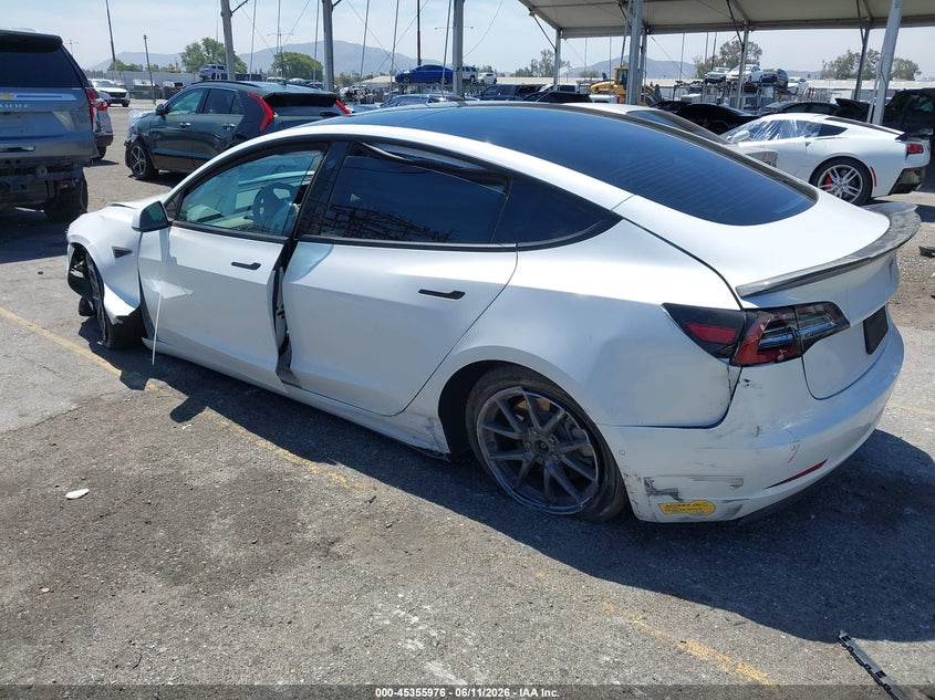 2022 Tesla Model 3 VIN 5YJ3E1EB5NF168420 IAAI salvage auction — FRONT END, Salvage (California), sold $4,300 on 2026-08-02 (photo 3)