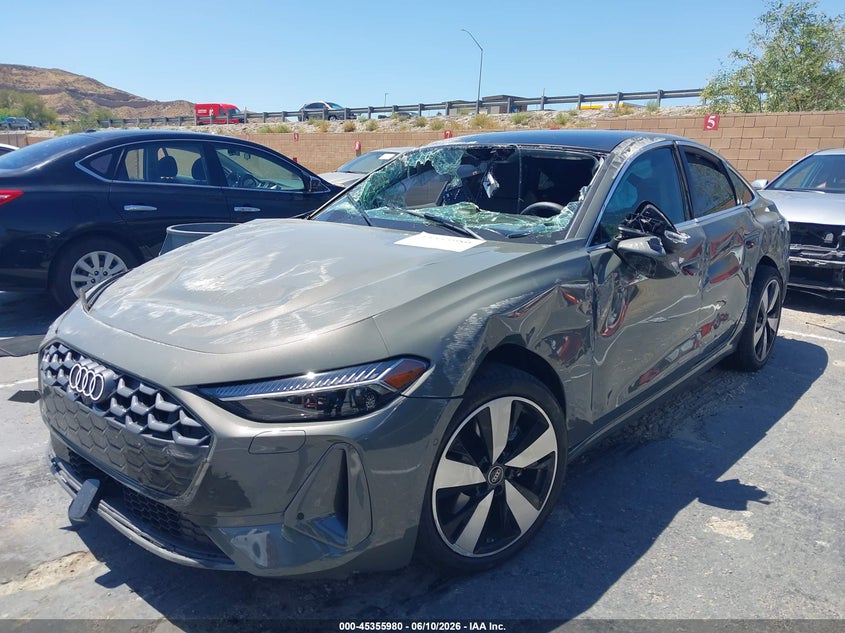 2025 Audi A5 VIN WAU2BCFU5SN109491 IAAI salvage auction — ROLLOVER, Salvage Title, sold $7,250 on 2026-09-09 (photo 2)