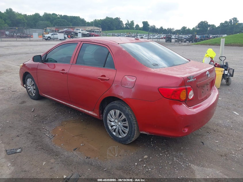 2009 Toyota Corolla VIN JTDBL40E09J019500 IAAI salvage auction — NORMAL WEAR, Clear (Tennessee), sold $1,350 on 2026-07-15 (photo 3)