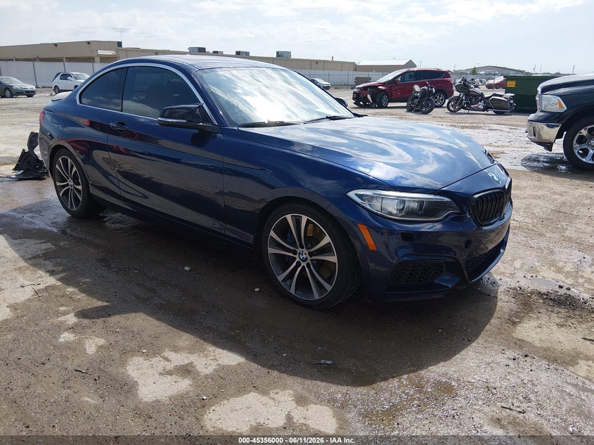 2015 BMW VIN WBA1F5C53FV257041 IAAI salvage auction — LEFT FRONT, Salvage Title, sold $2,600 on 2026-08-14 (photo 1)