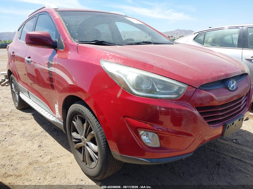 2014 Hyundai Tucson VIN KM8JU3AG0EU873541 IAAI salvage auction — NORMAL WEAR, Restored (Arizona), sold $1,050 on 2026-07-14 (photo 1)