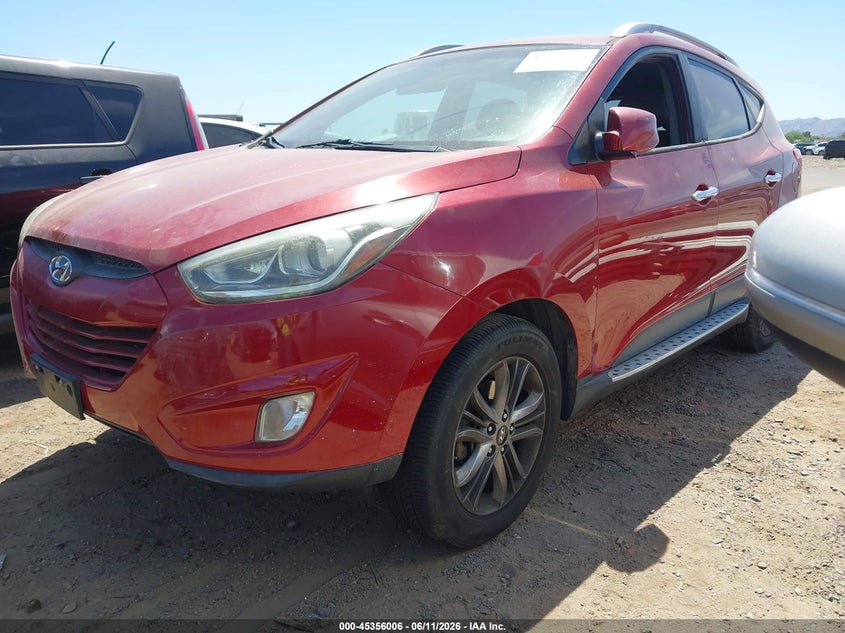 2014 Hyundai Tucson VIN KM8JU3AG0EU873541 IAAI salvage auction — NORMAL WEAR, Restored (Arizona), sold $1,050 on 2026-07-14 (photo 2)