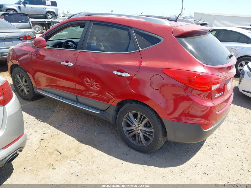 2014 Hyundai Tucson VIN KM8JU3AG0EU873541 IAAI salvage auction — NORMAL WEAR, Restored (Arizona), sold $1,050 on 2026-07-14 (photo 3)