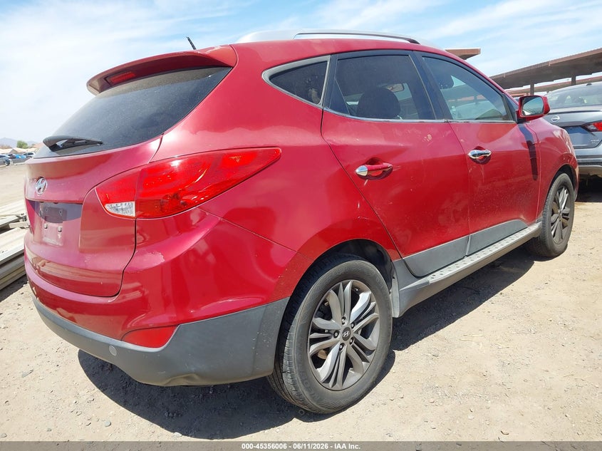 2014 Hyundai Tucson VIN KM8JU3AG0EU873541 IAAI salvage auction — NORMAL WEAR, Restored (Arizona), sold $1,050 on 2026-07-14 (photo 4)