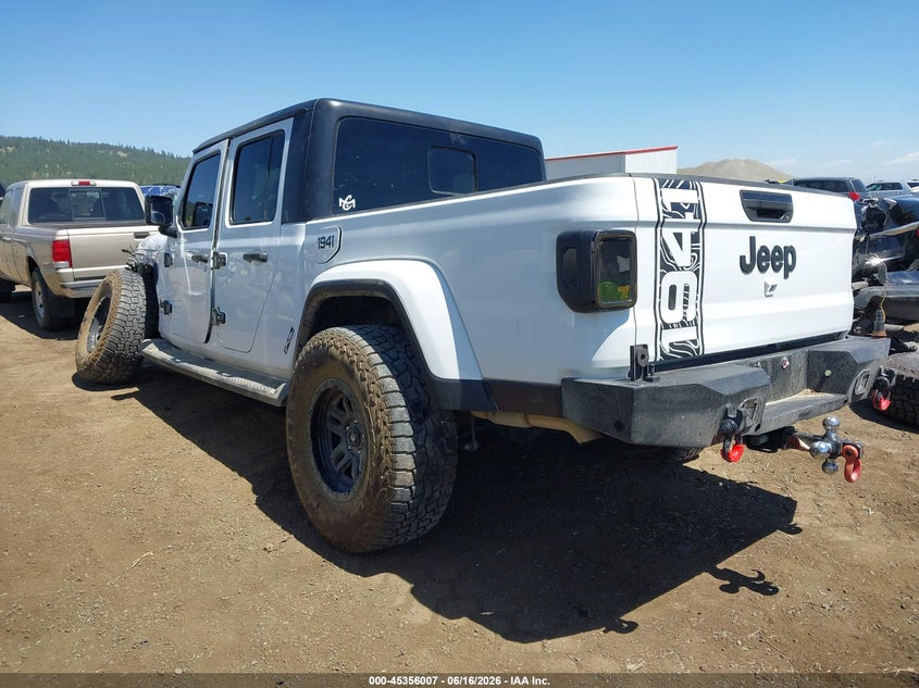 2022 Jeep Gladiator VIN 1C6HJTAGXNL172188 IAAI salvage auction — FRONT & REAR, Bill Of Sale (Washington), sold $11,600 on 2026-07-28 (photo 3)