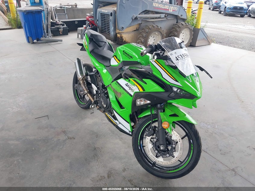 2025 Kawasaki Ninja VIN ML5EXGH17SDA56808 IAAI salvage auction — SIDE, Bill Of Sale (Washington), sold $1,525 on 2026-07-28 (photo 1)