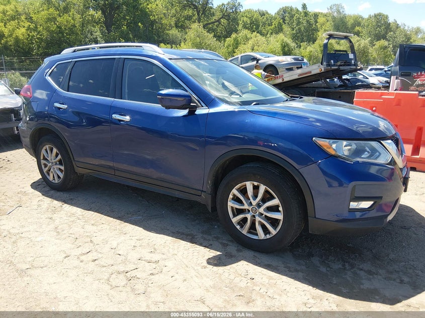 2018 Nissan Rogue VIN JN8AT2MV6JW307057 IAAI salvage auction — LEFT SIDE, Clear (Illinois), sold $750 on 2026-07-08 (photo 1)
