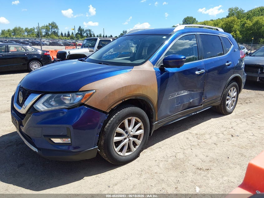 2018 Nissan Rogue VIN JN8AT2MV6JW307057 IAAI salvage auction — LEFT SIDE, Clear (Illinois), sold $750 on 2026-07-08 (photo 2)