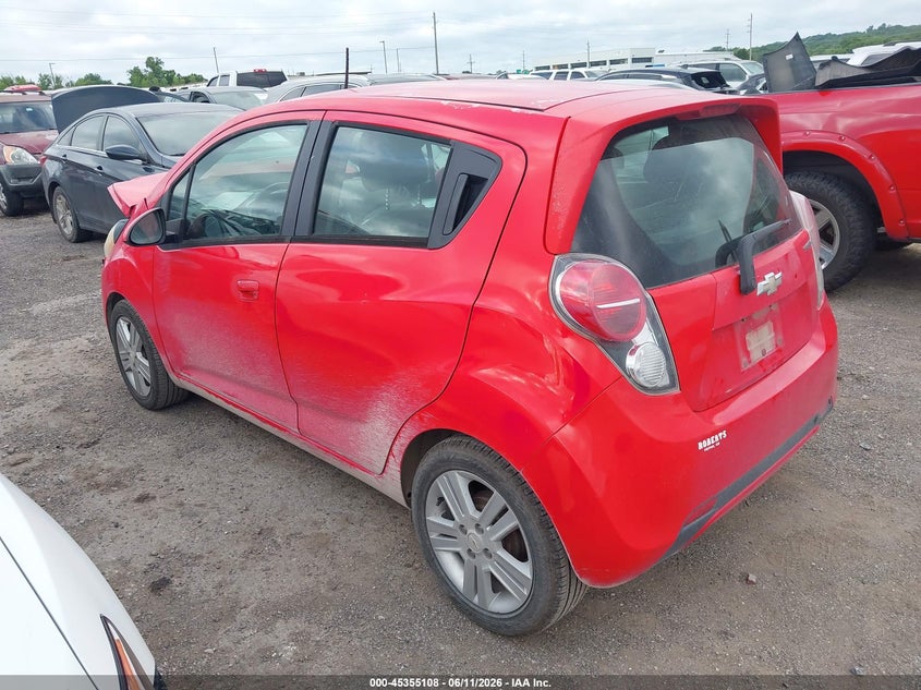 2013 Chevrolet Spark VIN KL8CB6S91DC597145 IAAI salvage auction — FRONT END, Junk (Oklahoma), sold $350 on 2026-07-14 (photo 3)