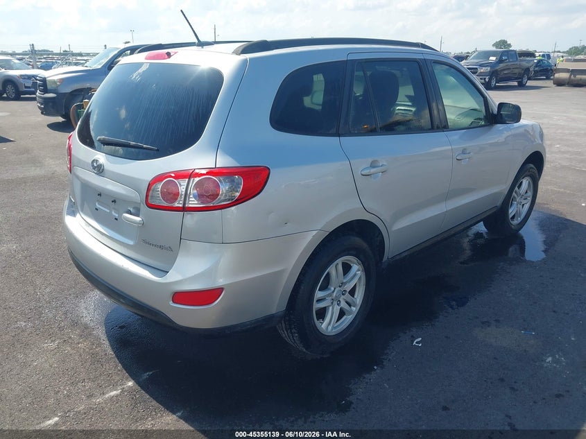 2011 Hyundai Santa fe VIN 5XYZG3AB7BG004869 IAAI salvage auction — HAIL, Repossessed (Missouri), sold $750 on 2026-07-14 (photo 4)