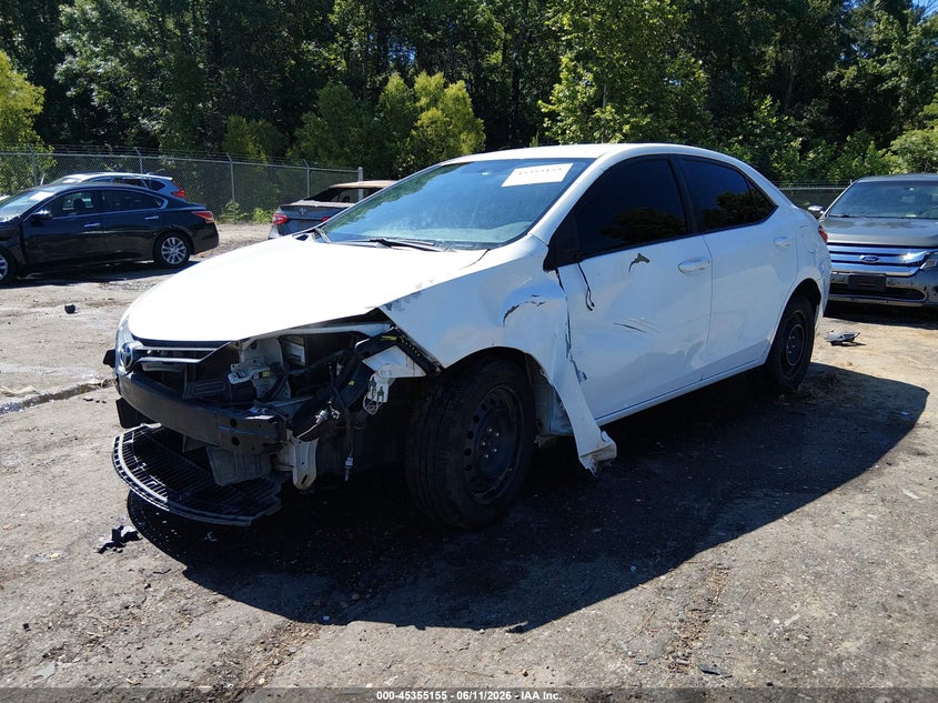 2016 Toyota Corolla VIN 5YFBURHE9GP431213 IAAI salvage auction — FRONT END, Salvage (Mississippi), sold $1,800 on 2026-07-08 (photo 2)