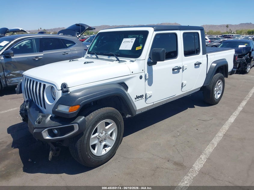 2023 Jeep Gladiator VIN 1C6HJTAG9PL523840 IAAI salvage auction — FRONT END, Salvage Title, sold $11,000 on 2026-07-10 (photo 2)