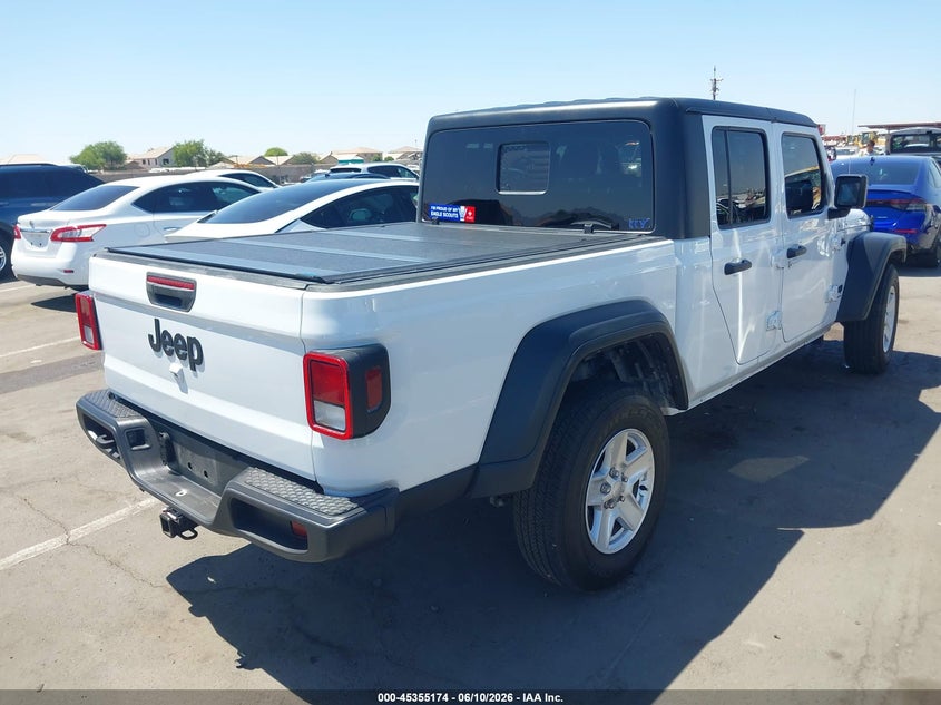 2023 Jeep Gladiator VIN 1C6HJTAG9PL523840 IAAI salvage auction — FRONT END, Salvage Title, sold $11,000 on 2026-07-10 (photo 4)