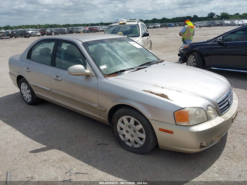 2004 Kia Optima VIN KNAGD126645294519 IAAI salvage auction — NORMAL WEAR, Original (Texas), sold $275 on 2026-07-21 (photo 1)