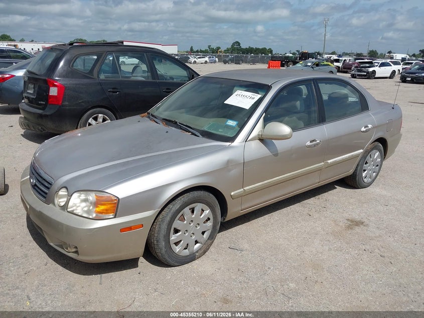 2004 Kia Optima VIN KNAGD126645294519 IAAI salvage auction — NORMAL WEAR, Original (Texas), sold $275 on 2026-07-21 (photo 2)