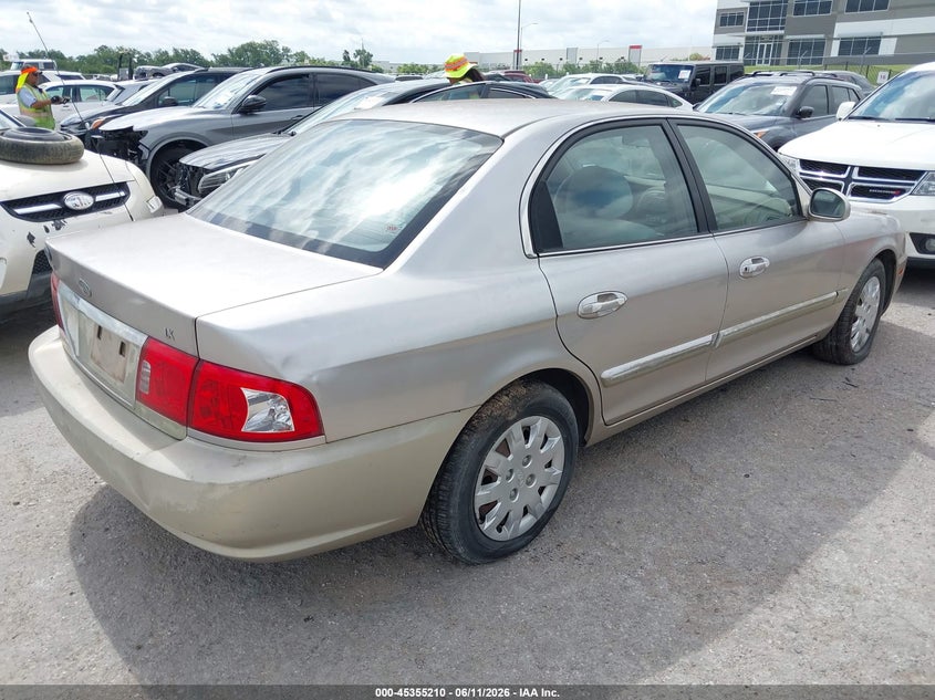 2004 Kia Optima VIN KNAGD126645294519 IAAI salvage auction — NORMAL WEAR, Original (Texas), sold $275 on 2026-07-21 (photo 4)