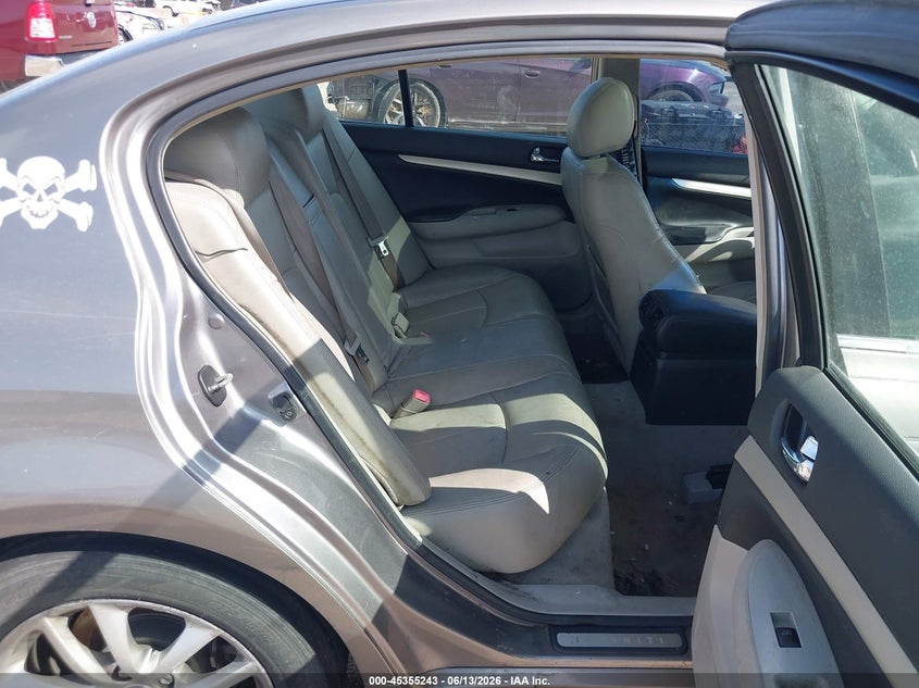 2008 Infiniti G35 VIN JNKBV61E18M218104 IAAI salvage auction — FRONT END, Salvage (Texas), sold $450 on 2026-07-15 (photo 8)