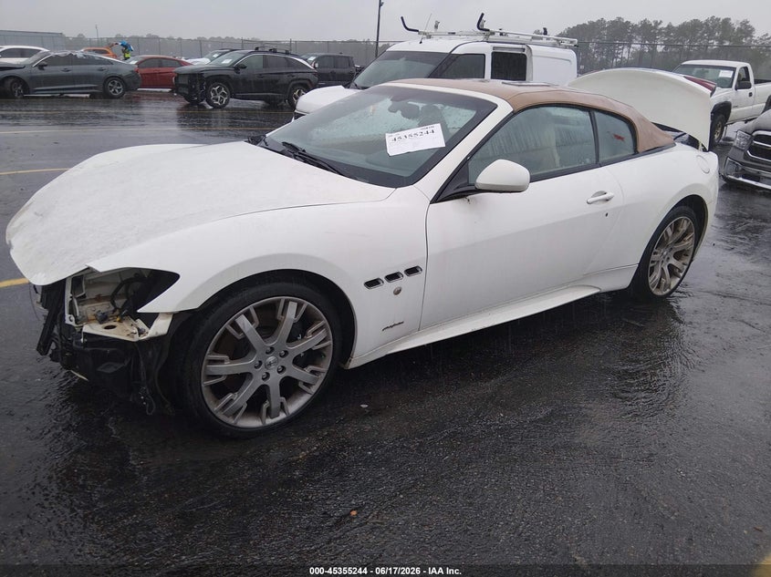 2015 Maserati Granturismo VIN ZAM45VMA5F0146546 IAAI salvage auction — FRONT END, Salvage (South Carolina), sold $3,650 on 2026-07-08 (photo 2)
