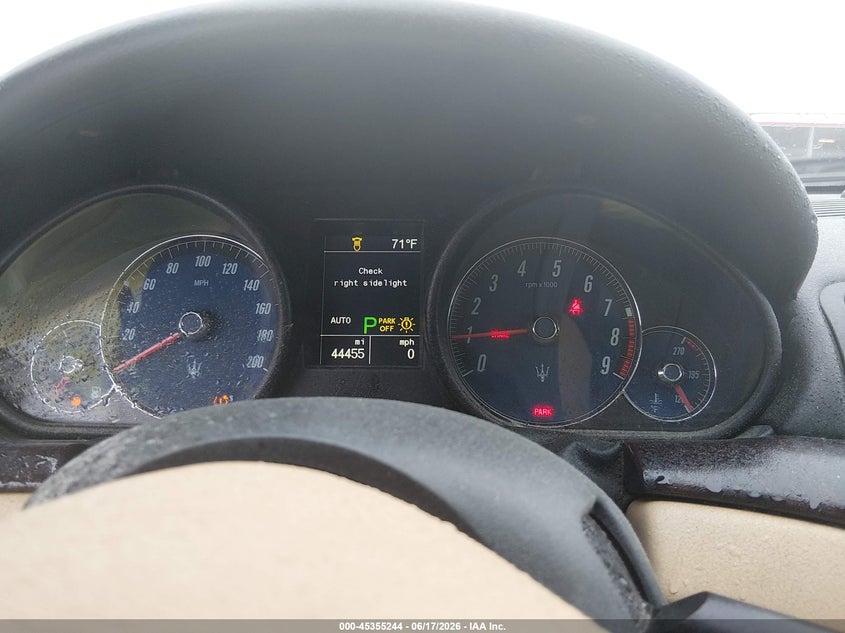 2015 Maserati Granturismo VIN ZAM45VMA5F0146546 IAAI salvage auction — FRONT END, Salvage (South Carolina), sold $3,650 on 2026-07-08 (photo 7)