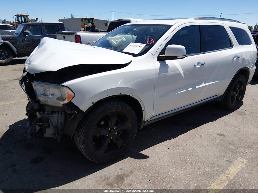 2013 Dodge Durango VIN 1C4RDJDG6DC701106 IAAI salvage auction — FRONT END, Salvage (Utah), sold $450 on 2026-07-09 (photo 2)