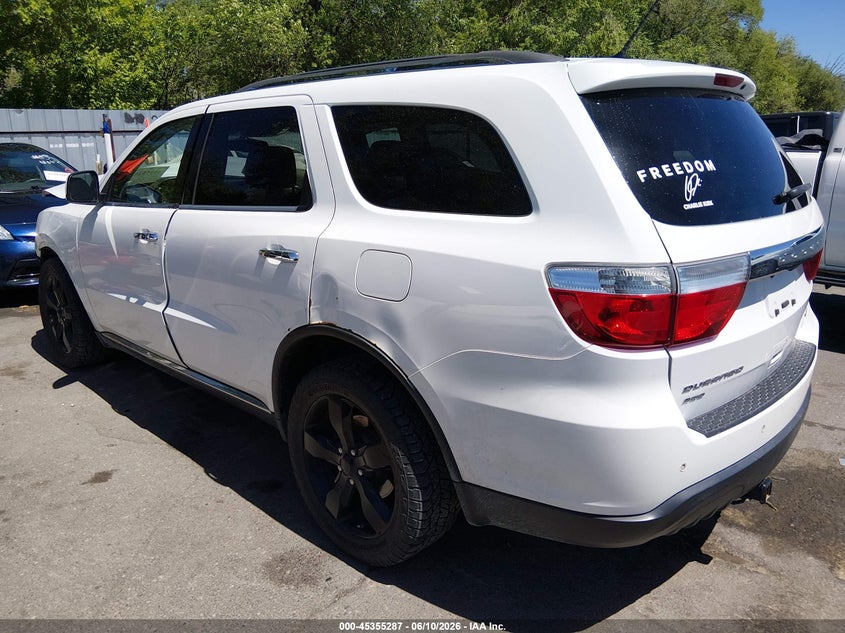 2013 Dodge Durango VIN 1C4RDJDG6DC701106 IAAI salvage auction — FRONT END, Salvage (Utah), sold $450 on 2026-07-09 (photo 3)