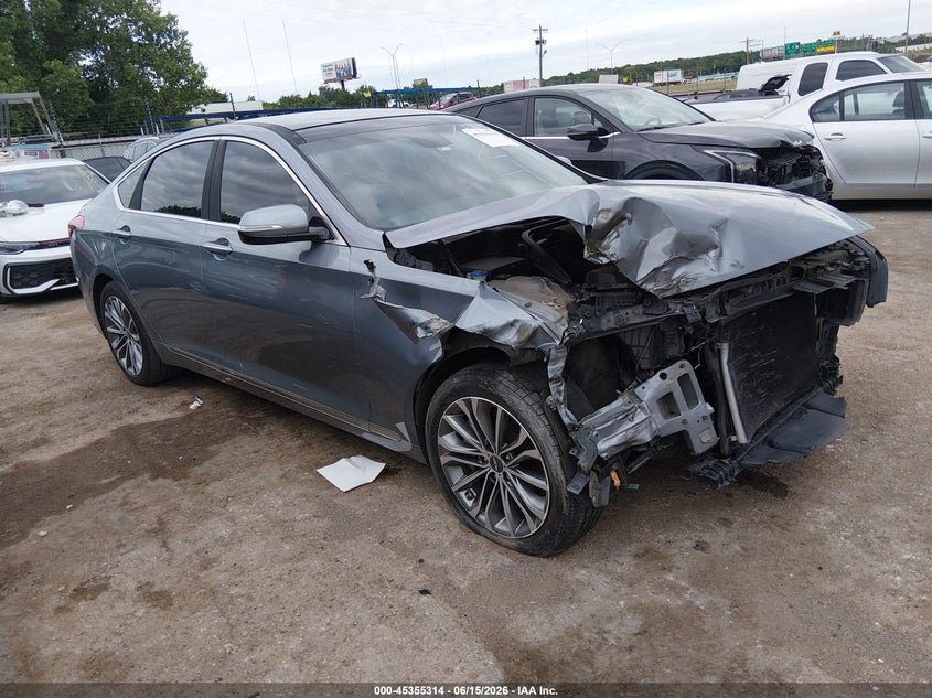 2015 Hyundai Genesis VIN KMHGN4JE1FU015203 — IAAI salvage auction photo