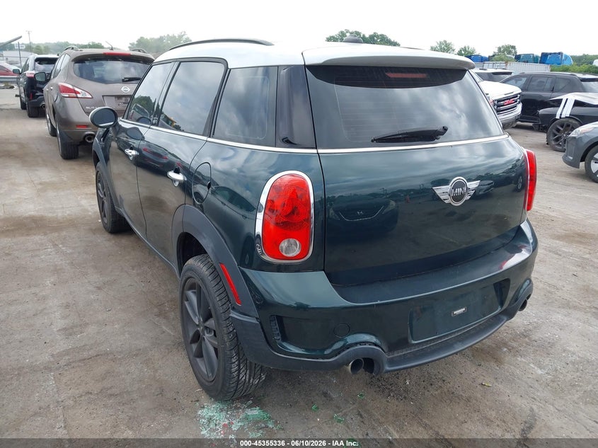 2013 Mini Countryman VIN WMWZC5C54DWP34062 IAAI salvage auction — NORMAL WEAR, Clear-Dealer Only (North Carolina), sold $1,950 on 2026-07-06 (photo 3)