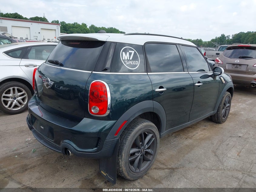 2013 Mini Countryman VIN WMWZC5C54DWP34062 IAAI salvage auction — NORMAL WEAR, Clear-Dealer Only (North Carolina), sold $1,950 on 2026-07-06 (photo 4)