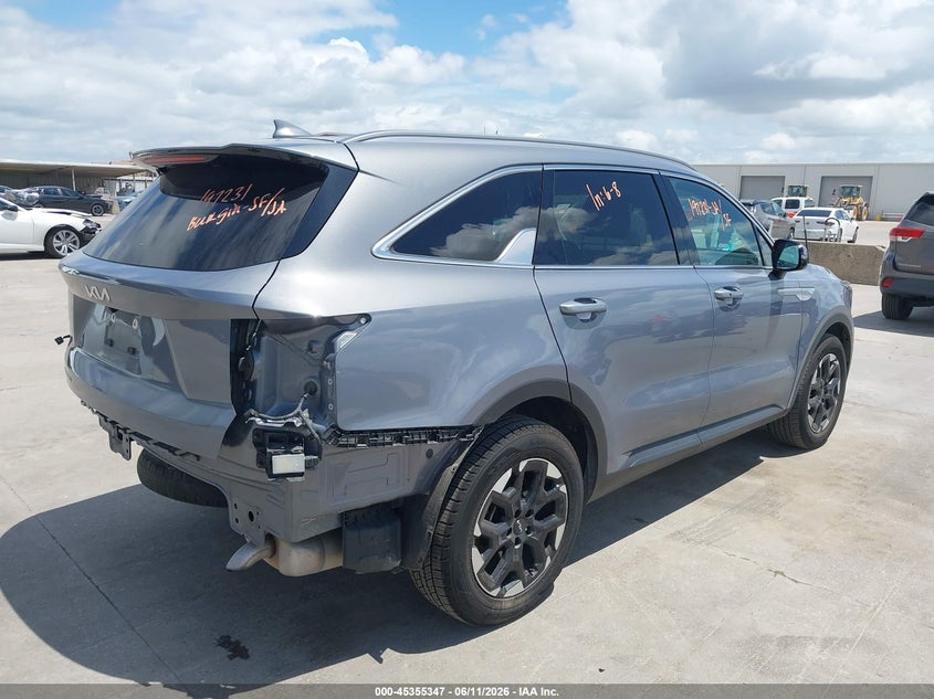 2024 Kia Sorento VIN 5XYRL4JC0RG278726 IAAI salvage auction — LEFT REAR, Wait Title, sold $8,400 on 2026-08-28 (photo 4)
